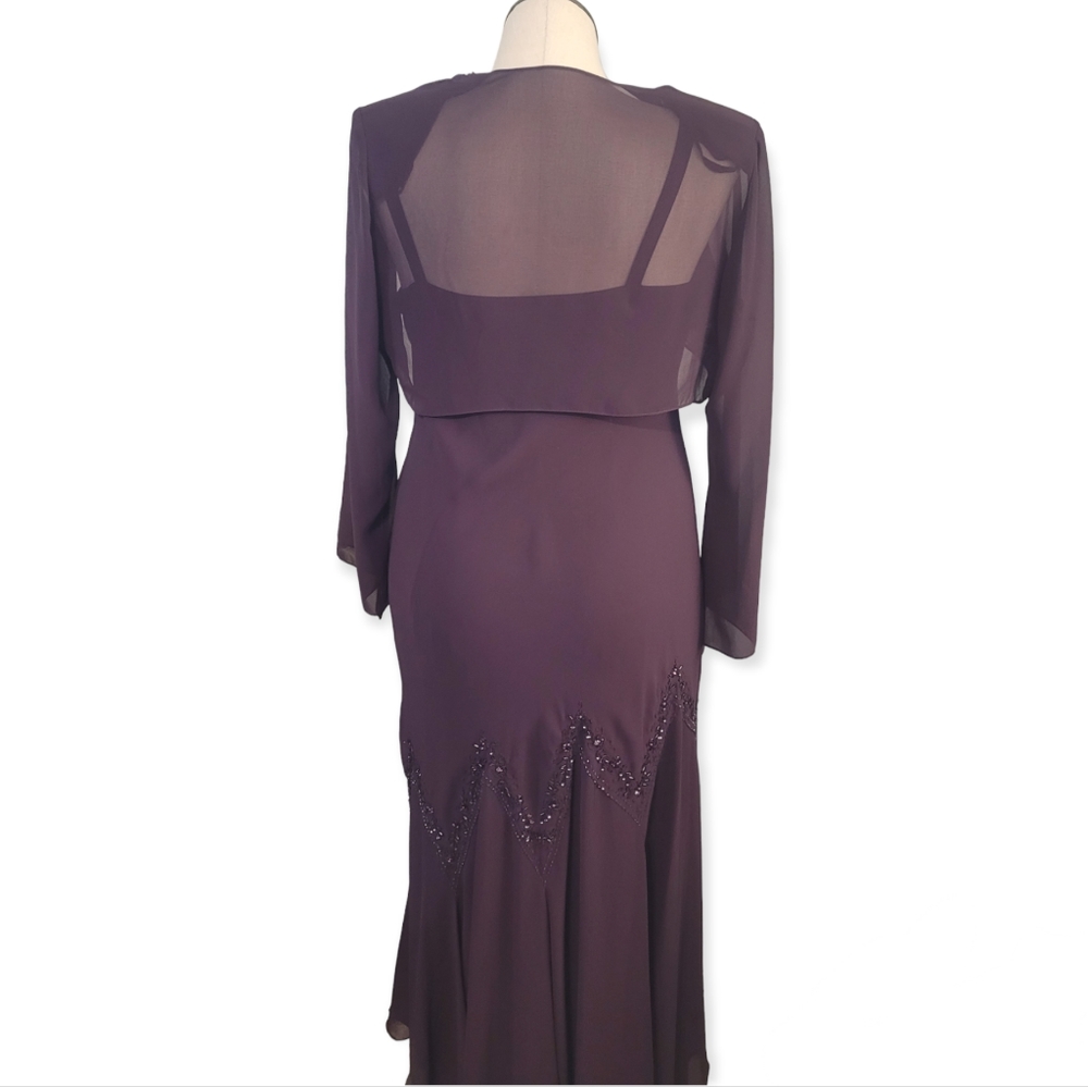Y2K Purple Formal 2pc Dress - Picture 3 of 9